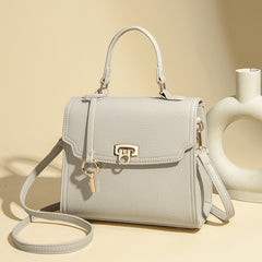 Women's Solid-Colored Casual Large-Capacity Handbag Crossbody Bag