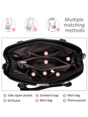 PahajimFashionWomenHandbagsPU LeatherAdjustableHandleSatchelShoulderBagsLadies Tote Bag Casual for OutdoorWorkingGifts forWomens